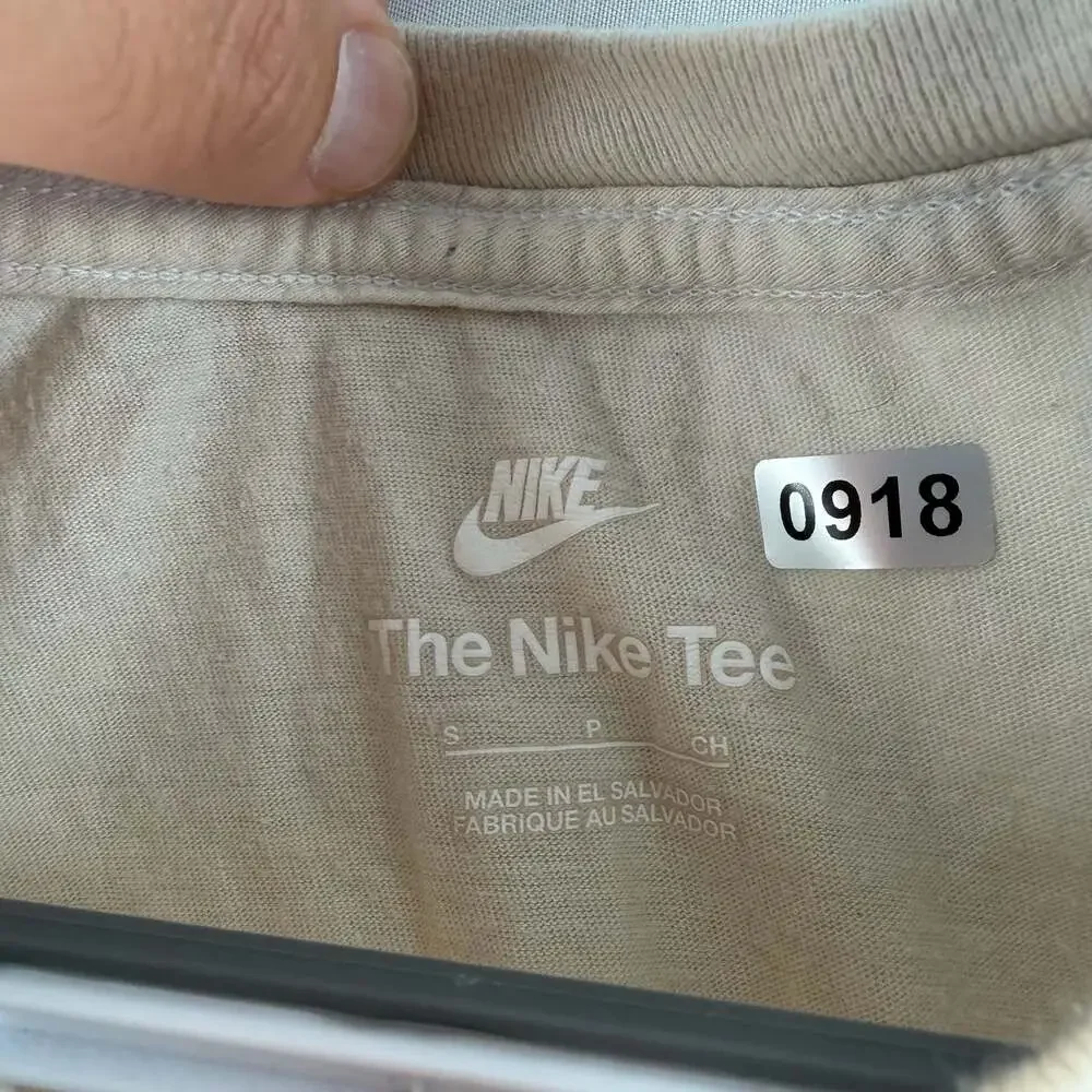 0918 Nike 'To Nature' Graphic T-Shirt Beige (stains near collar)